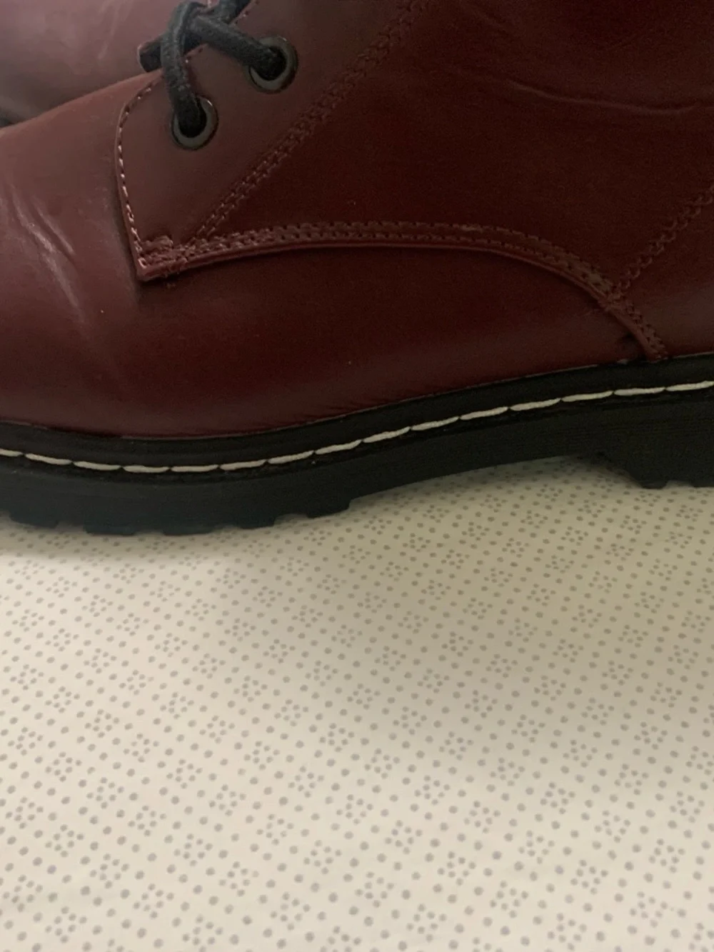 torrid Burgundy Lace-Up Combat Boots size 10.5ww - Picture 4 of 10